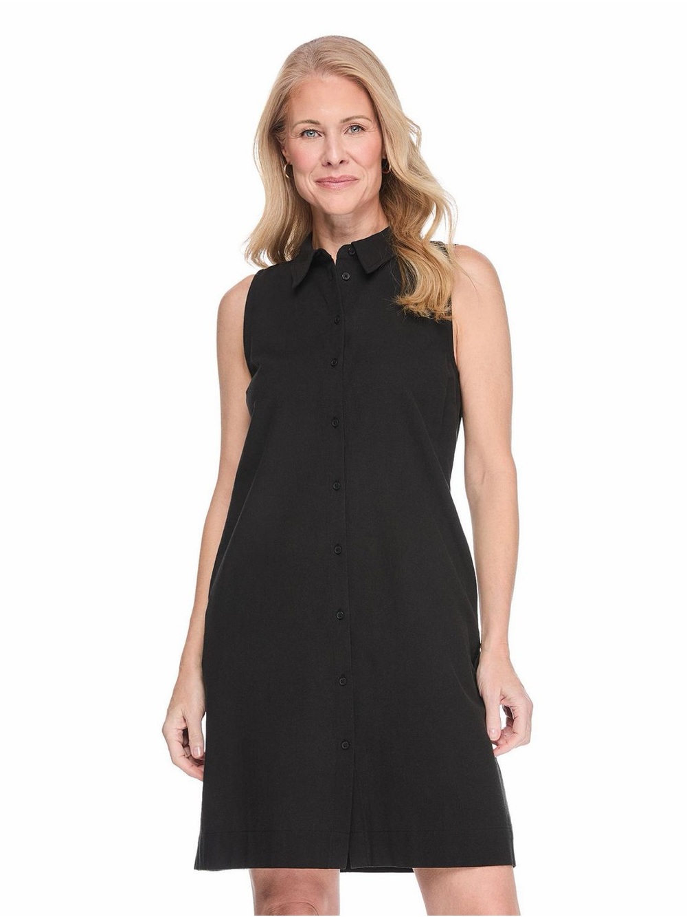 Iyla Womenβs Sleeveless Linen Shift Dress